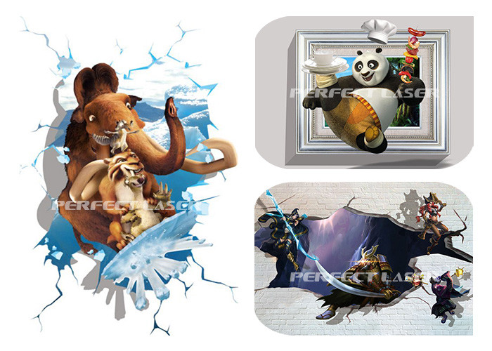 Intelligent Wall Decal Machine USA Banner Sensor With Wireless Touch Screen