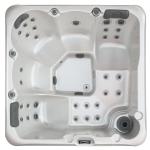 5 People Whirlpool Massage Hot Tub Outdoor Spa Tub With Colorful LED Light