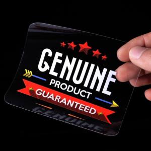 Quality PVC Transparent Vinyl Waterproof Sticker Printable Adhesive With Film wholesale