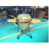 Buy cheap Green Pizza BBQ 24 Inch Kamado Grill nylon wheels Iron top cap from wholesalers
