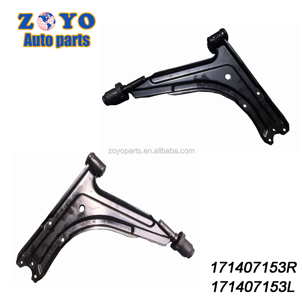 VW Golf7 Front Lower Control Arm Adjustable Stamped and Coated in Black E-coating