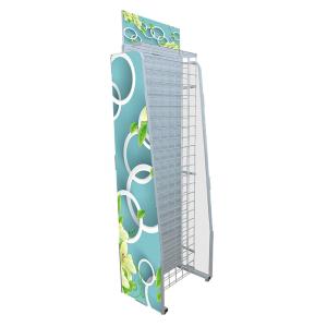 Quality Snack Shelf Biscuits Stand Metal Wire Mesh Display Rack wholesale
