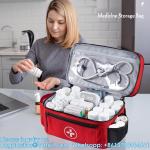 Travel Medicine Bag Organizer-Medicine Organizer Storage-Pill Bottle Organizer