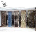 metal privacy screen stainless steel hanging room divider decoration laser cut