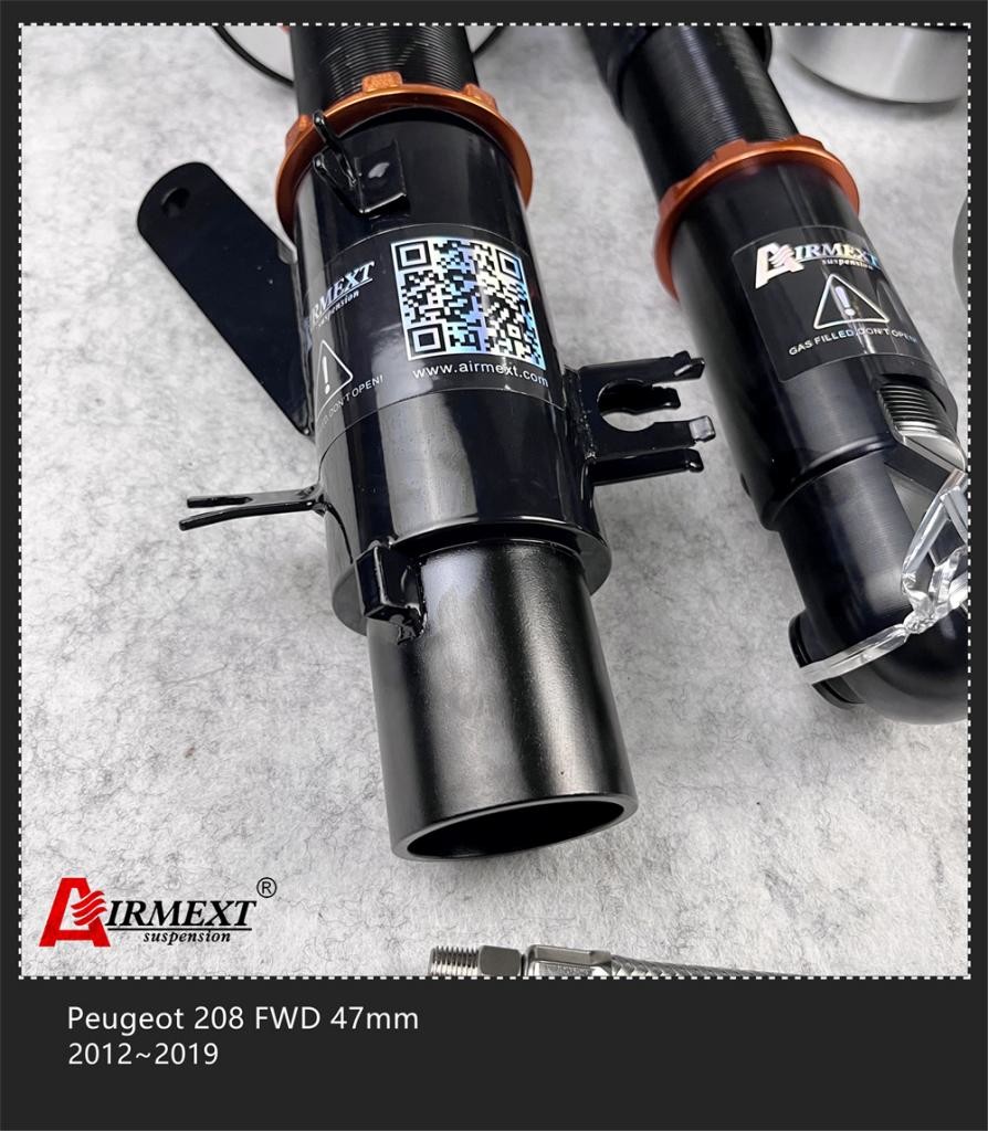 For Peugeot 208 FWD 47mm 2012-2019 air strut kit air suspension