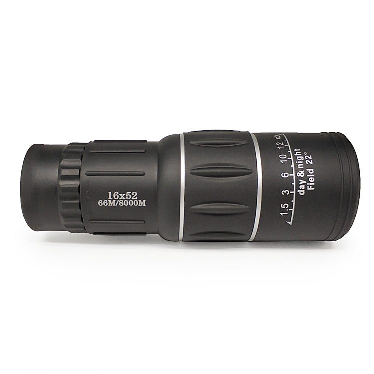 16x52 Telescope Monocular Smartphone Portable Zoom Dual Focus Optics