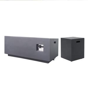 Quality Concrete Burning Outdoor Gas Firepit Patio Furniture 40&quot; Rectangular wholesale