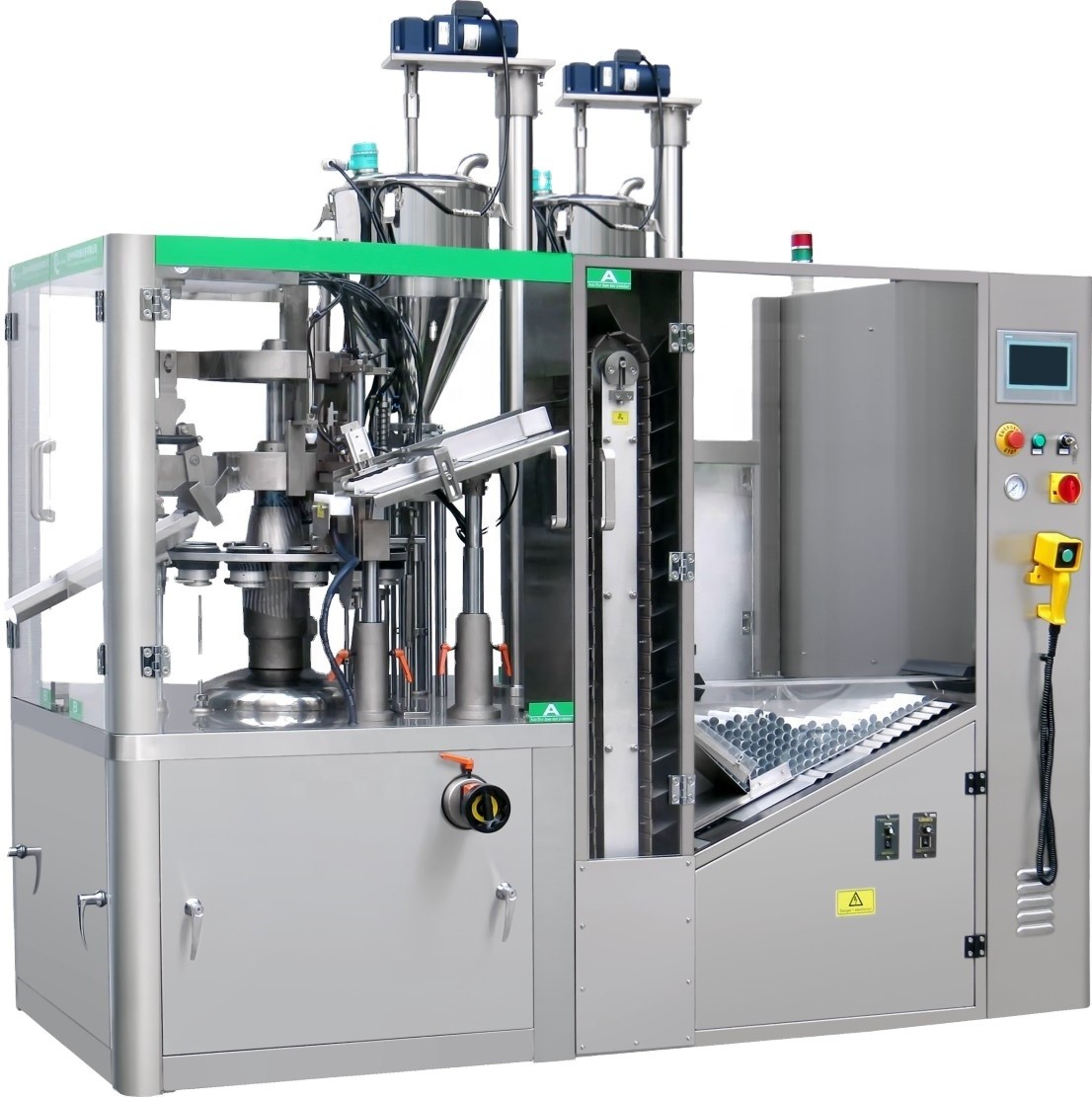 500bph PLC Vacuum Emulsifier Mixer Toothpaste Making Homogenizer Mixing Machine