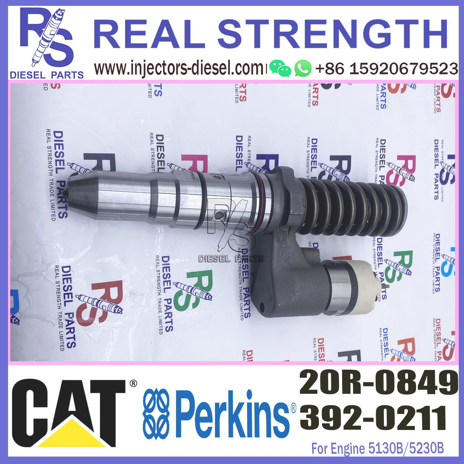Common Rail 3920211 5130B/5230B Diesel Engine Fuel Injector 392-0211 20R-0849