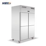 1000L Stainless Steel Freezer For Meat 4 Doors Fan Cooling Vertical Kitchen