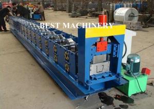 Quality 6 Inch Roofing Rain Gutter Roll Forming Machine PLC Control Cutting wholesale