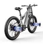 Full Suspension Electric Mountain Bike 48V 1000W 17.5Ah Hidden Lithium Battery