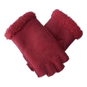 Quality Double Face Leather Fashion Gloves , Touch Screen Cute Women'S Mitten Gloves wholesale