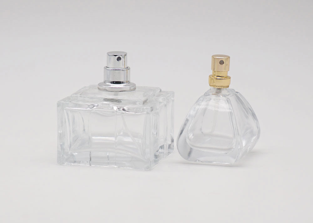 FEA15 Square Luxury 100ml Cologne Bottle , Custom Made Perfume Bottles