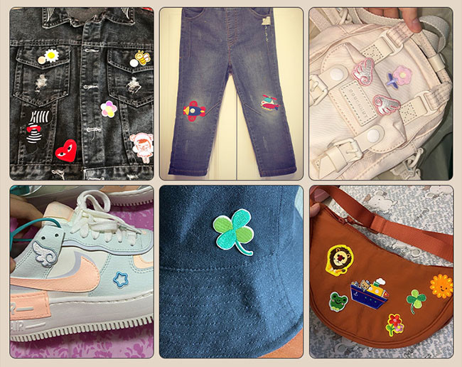 Ironing Glitter Cute Embroidered Patches For Kids Clothes Bags