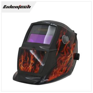 Quality Colorful Solar Powered Auto Darkening Welding Helmet DIN4 Light State Shade wholesale