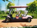 Pink Color 4 Seater Golf Cart Wheelbase 1630mm AC Motor 3.5 KW Ground Clearance