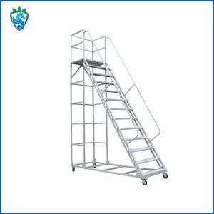 Quality 5 Foot 6 Foot Mobile Safety Step Ladder For Truck Wheels Platform Heavy Duty wholesale