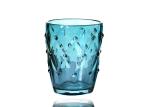 Non Slip Embossed Whisky Rock Glass , 7oz Transparent Whiskey Glass