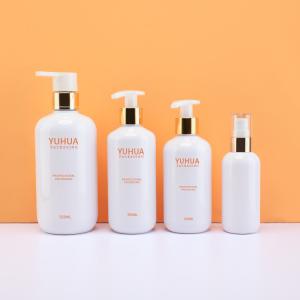 Quality Skincare Packaging Plastic Round Bottle 120ml 250ml 300ml Shampoo Packaging wholesale