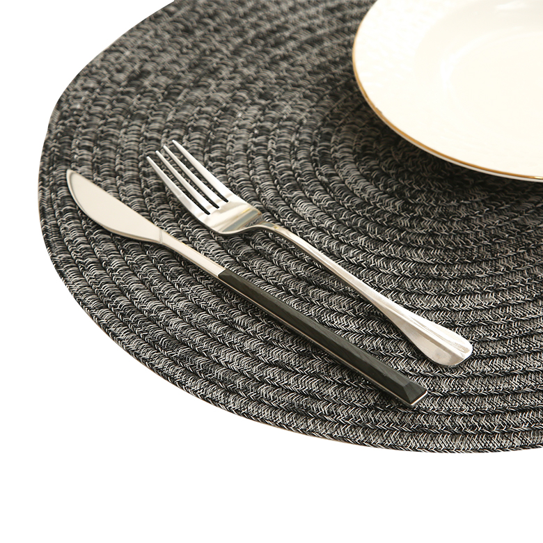 Waterproof Washable Non Slip Mat for Transitional Design Style Placemats in Round Shape