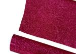Fuchsia Waterproof Thick Glitter Wallpaper , Kraft Paper Chunky Glitter