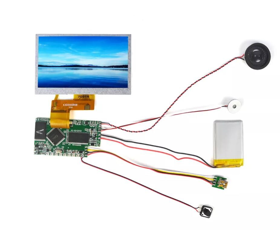 Media Player 2.4''4.3''5''7''10.1Inch Lcd Screen Sound Module Video Greeting Card Components Tft Module
