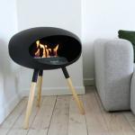 Ground Wood Low Black Bio Ethanol Haard
