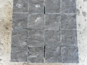 Quality Dark Grey Granite Cobblestone Pavers , 2.8g / Cm3 Density Granite Cubes Paving wholesale