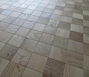 Quality Mosaic Oak Engineered Parquet Flooring, Embossed, Invisible Lacquer wholesale