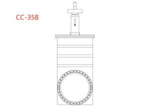 Quality Manual Vacuum Gate Valve DN35 Mechanical Indication E+5 To 1E-7 Pa wholesale