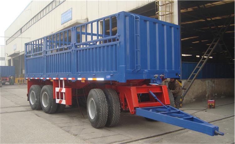 3 Axle 30 Ton Storehouse Fence Pulling Drawbar Trailer