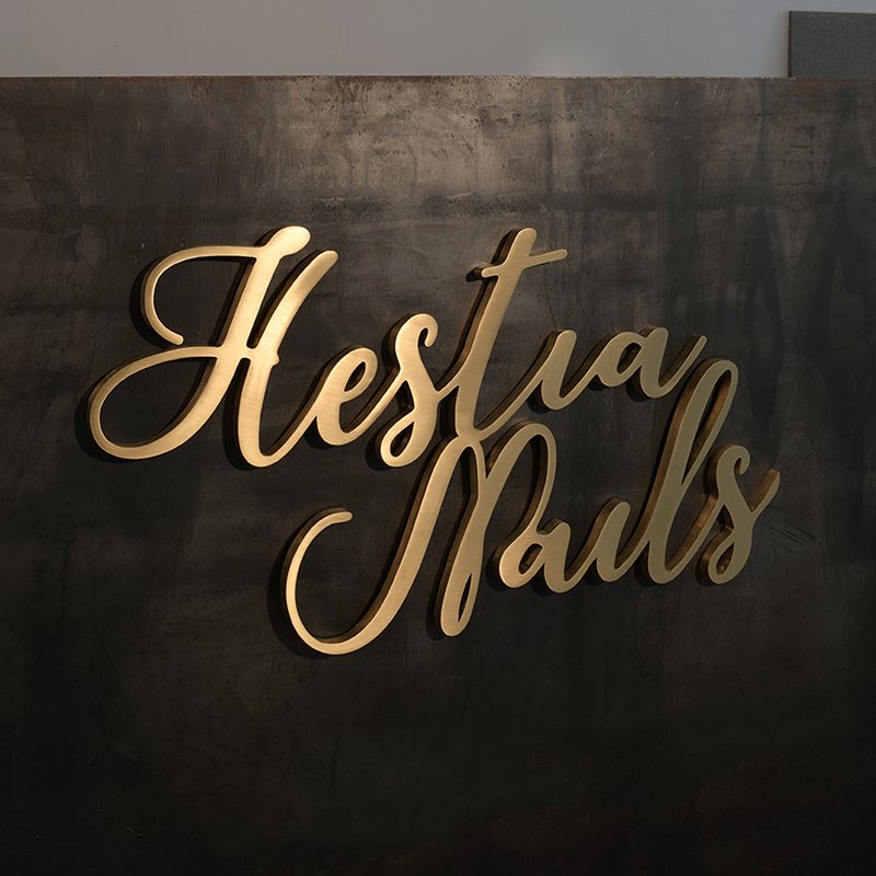 Outdoor Custom Building Stainless Steel LED Signs For Office Advertising
