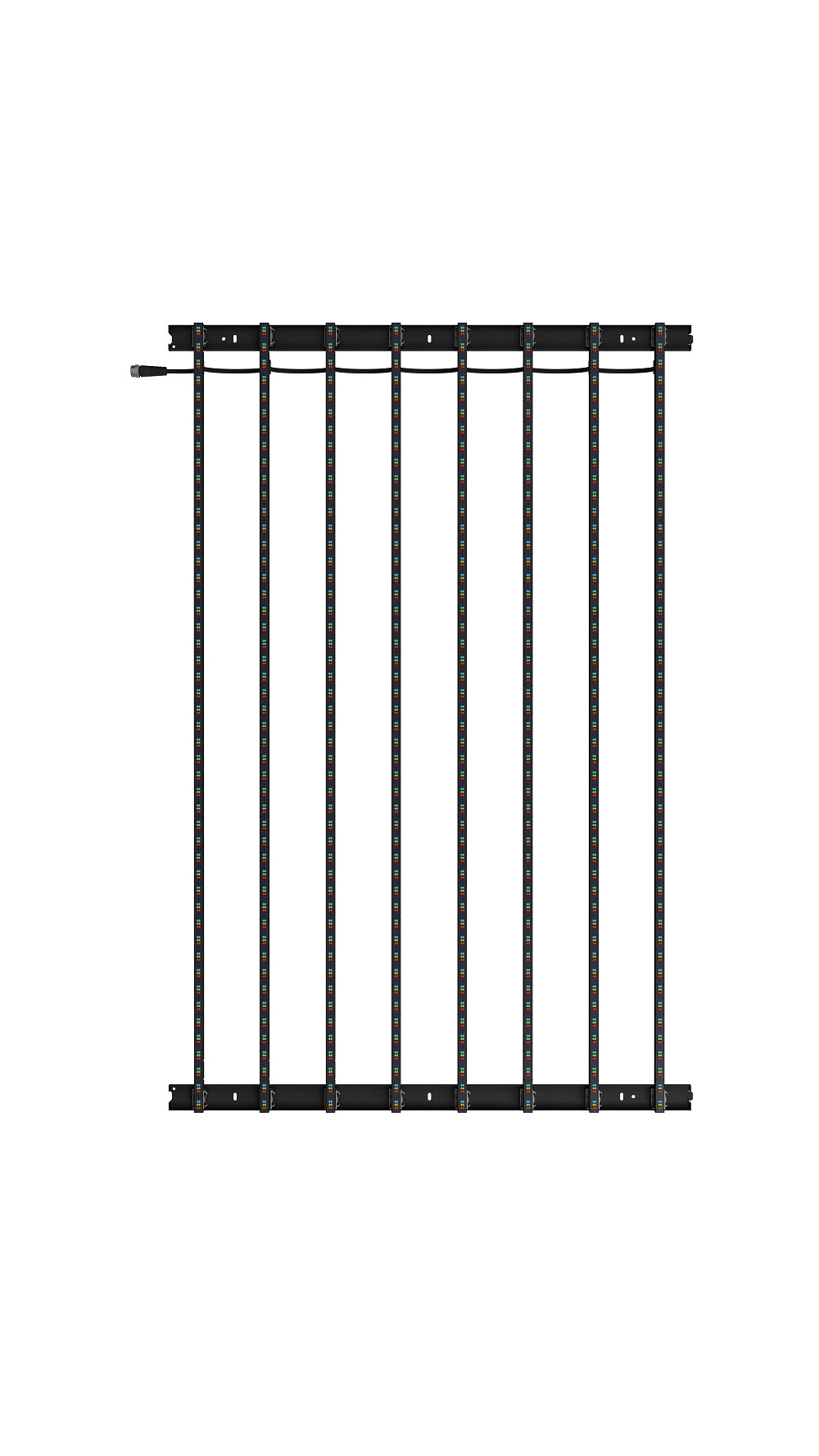 Transparent led curtain display flexible led screen P100 P80 P50 P40 led grid screen for facade lighting