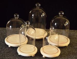 Quality glass dome cloche dust proof display dome doll domes center piece dome dispay wholesale