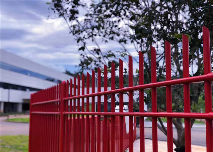 Flat Top Square Pipe Powder Coated Tubular Fencing Horizontal Rail Galvanized Steel Q195 Q235