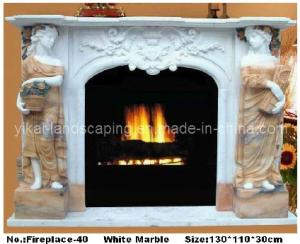 Quality Figure Stone Fireplace Surround by Hand Carved wholesale