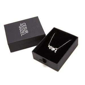 Quality Black 157gsm Luxury Leather Magnetic Jewelry Box EVA Sponge Inlay wholesale