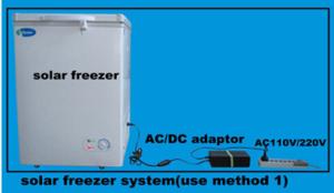 Quality Solar powered DC12V/AC220V Fridge ,Deep Freezer ,100L wholesale