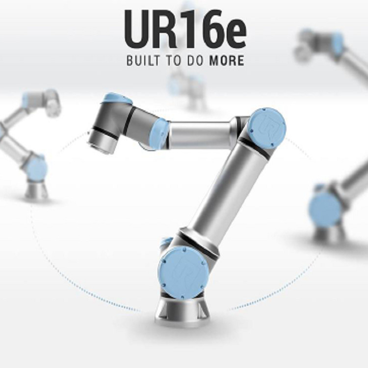 Collaborative robot UR16e with 6 axis cobot and maxmium reach 900mm and playload 16kg for mig welding robot