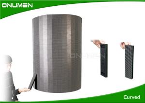 Quality 1R1G1B Black Flexible Video Screen Rental , Flexible Video Display 62.5*250mm wholesale
