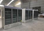 Vertical Plug In Upright Glass Door Freezer For Cold Energy Drink Beverage