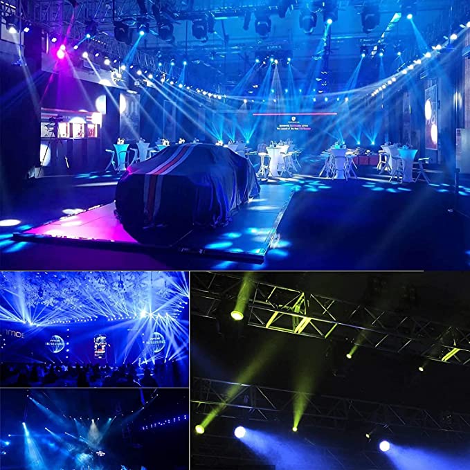 14-Color Rainbow Effects DMX512 Controls Stage Lights for DJ Performances in Club Bar