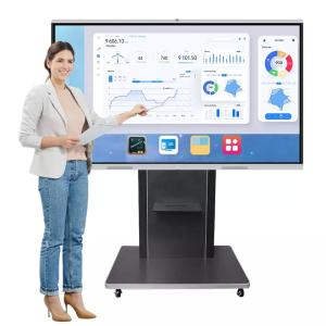 Quality 4k Flat Panel 86 Inch Interactive Whiteboard Pen / Finger Touch writing method wholesale
