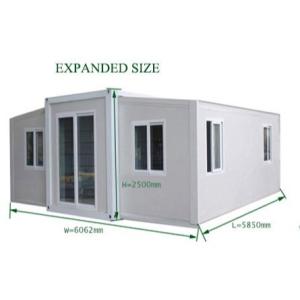 Quality Steel Sandwich Panel Expandable Container House for Living in White/Gray/Black wholesale