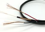 RG174+2C Siamese Video Cable , Siamese Coaxial Cable For CCTV 26AWG CU Monitor