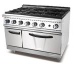 Industrial Kitchen Cooking Equipment 6 Burner Freestanding Gas Stove With Oven