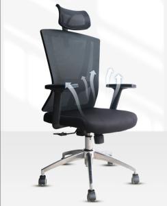 Quality Adjustable Headrest Mesh Chair Fabric Multifunctional Ergonomic High Back Boss Chair wholesale