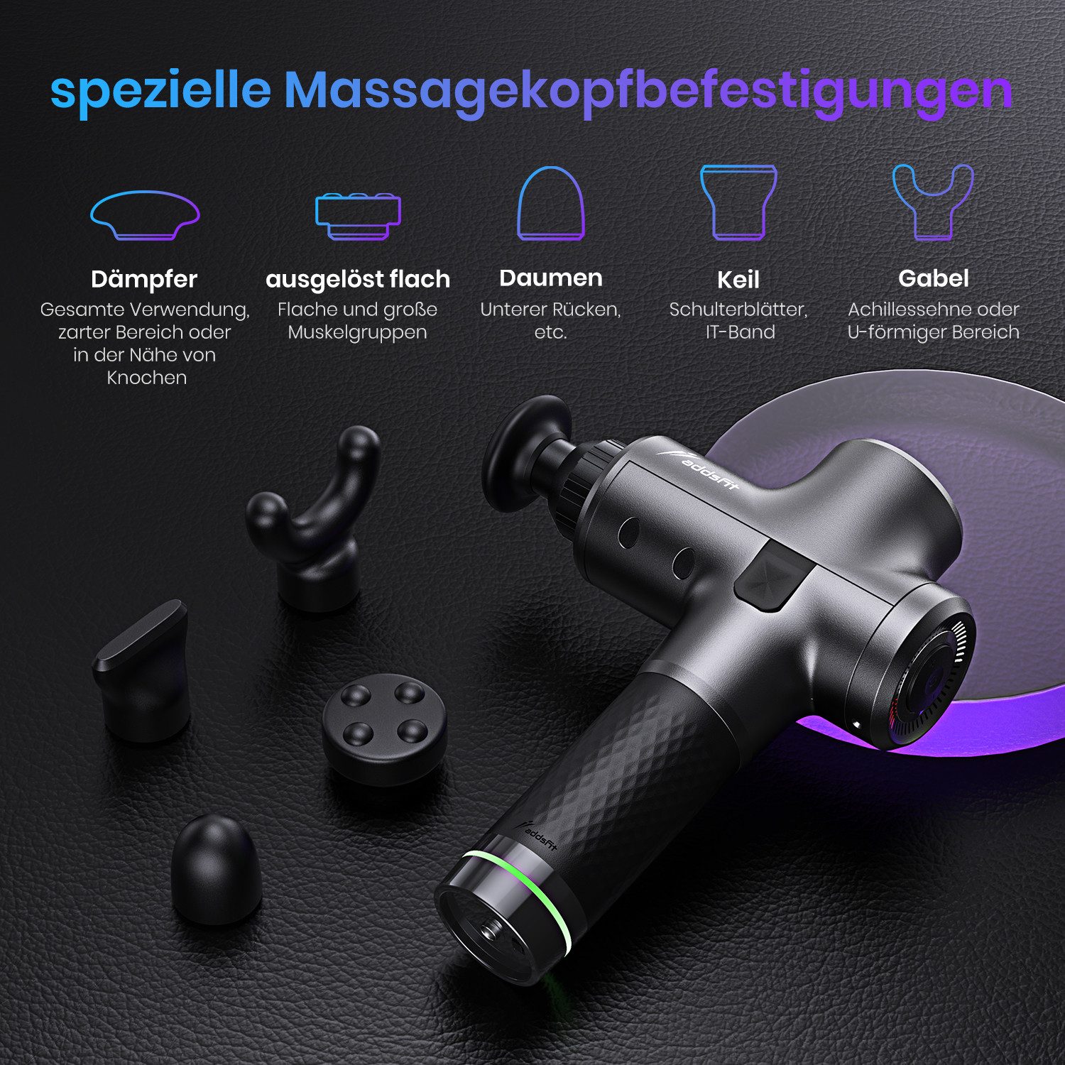 1200 - 3200rpm Handheld Electric Deep Tissue Percussion Massager