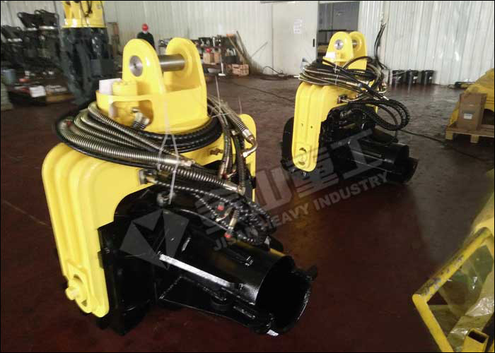 No Damage Vibratory Pile Hammer , CAT320 CAT330 Excavator Mounted Vibratory Hammer